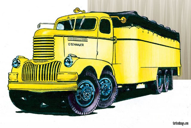 Уникальный двухмоторный грузовик Eisenhauer Freighter 1946 года (5 фото)