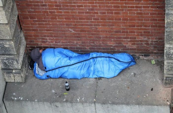Бездомный из Лондона прославился своим бесстрашием (3 фото)