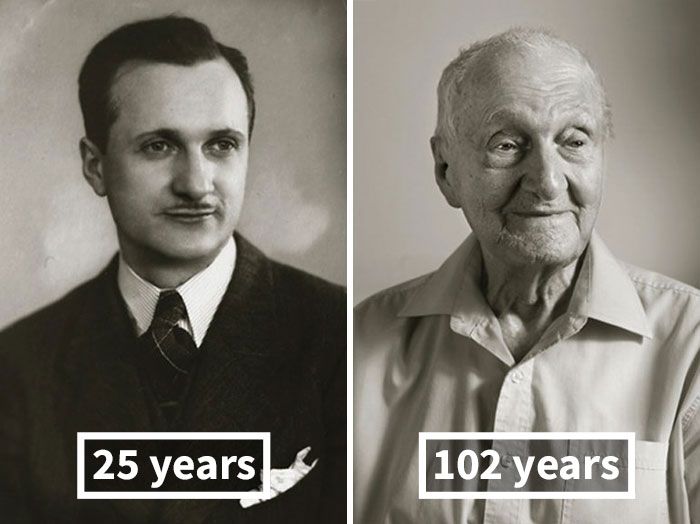 Чешские старожилы в молодости и сейчас (12 фото)