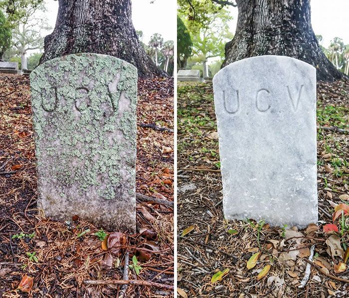 Американец приводит в надлежащий вид могилы ветеранов (11 фото)