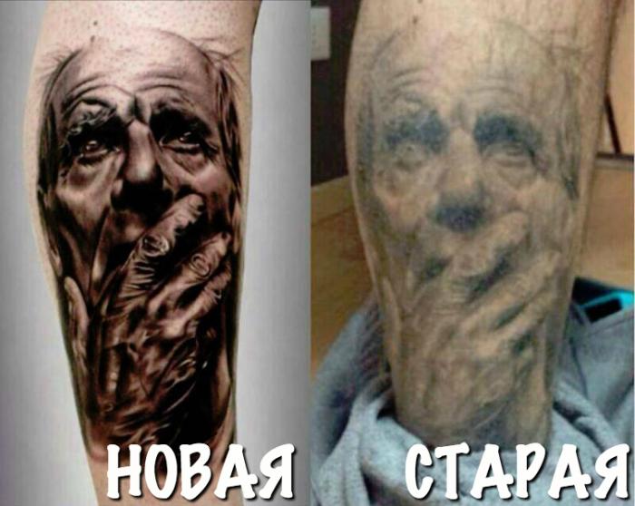 Как могут со временем меняться татуировки (26 фото)