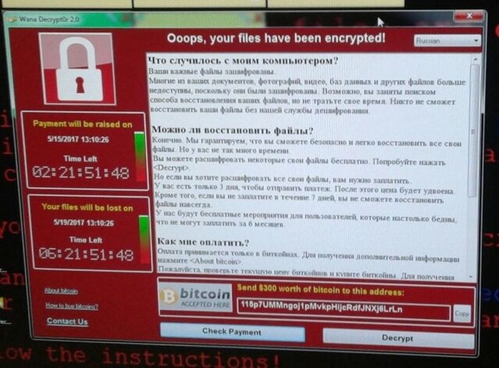 Вирус WannaCrypt: заплатите $300 в биткоинах или уничтожим файлы (13 фото)