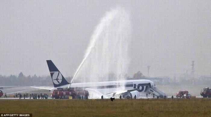 Аварийная посадка самолета (7 фото)