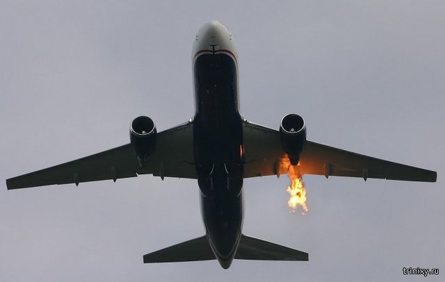Зачем при посадке и взлете самолета отключают освещение? (5 фото)