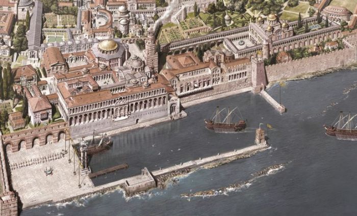 Константинополь с IV по XIII века в рисунках Антуана Хелберта (6 фото)