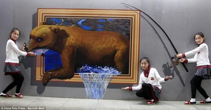 Выставка 3D картин в Китае (10 фото)