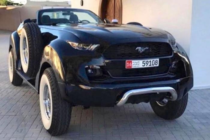 Ford Mustang на шасси Dodge Ram для шейха (4 фото + 2 видео)