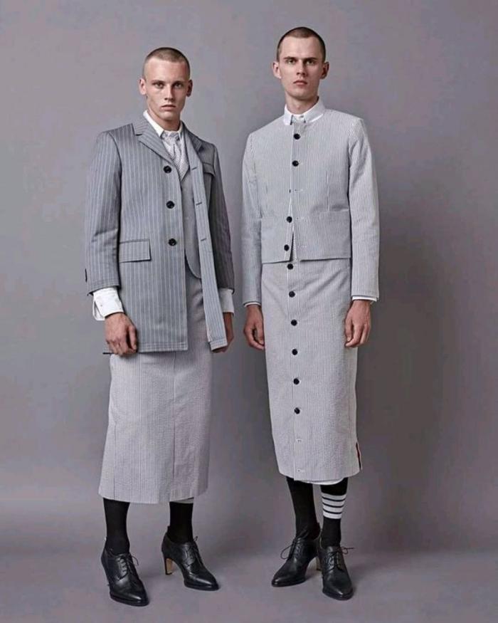 Строгие наряды для модных щеголей от Тома Брауна (13 фото)