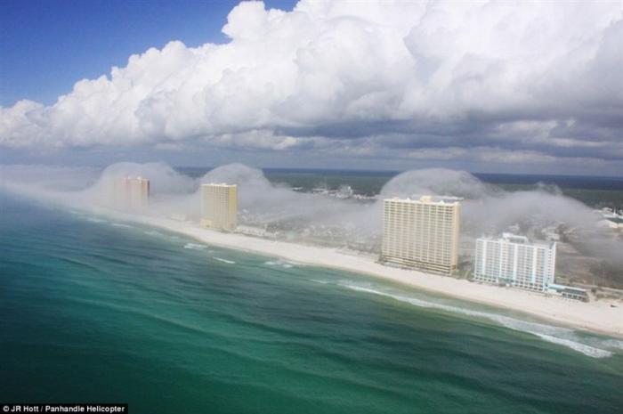 Воздушные волны во Флориде (4 фото)