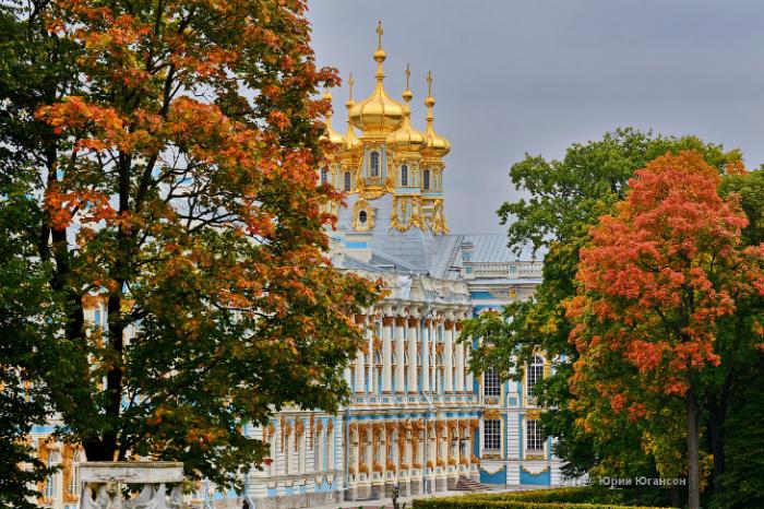 Золотая осень в музее-заповеднике Царское Село (12 фото)