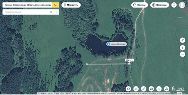 Во Владимирской области исчезло лесное озеро Саканцы (2 фото)