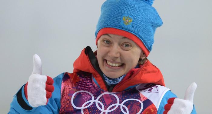 Биатлонистка Ольга Вилухина готова бороться за свою медаль (2 фото)