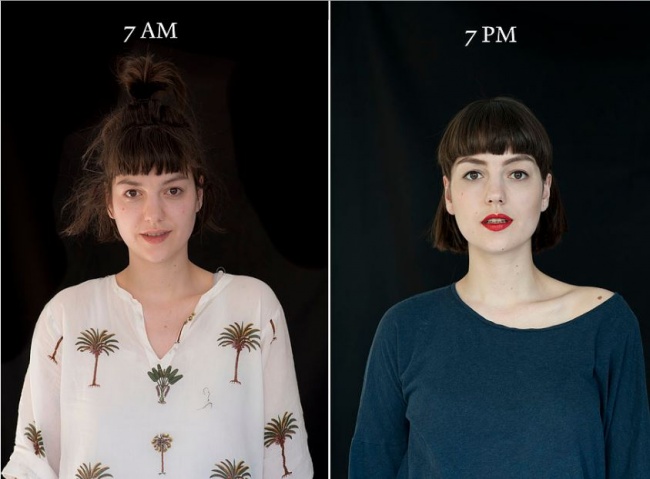 «7 утра — 7 вечера»: как по-разному выглядит человек (10 фото)