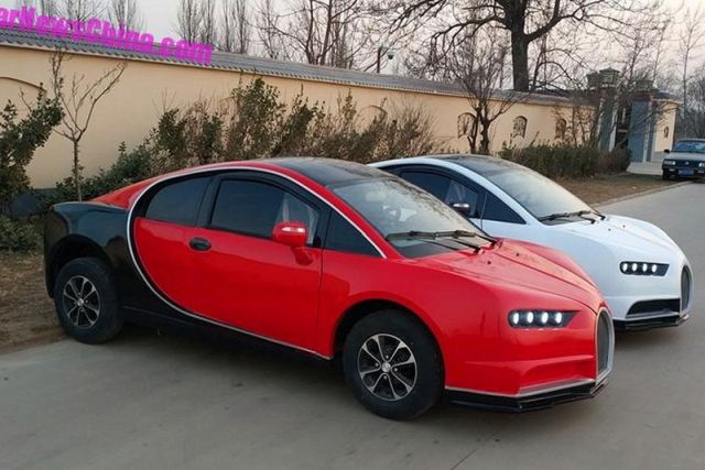 Китайцы выпустили электромобиль с дизайном Bugatti Chiron (6 фото)