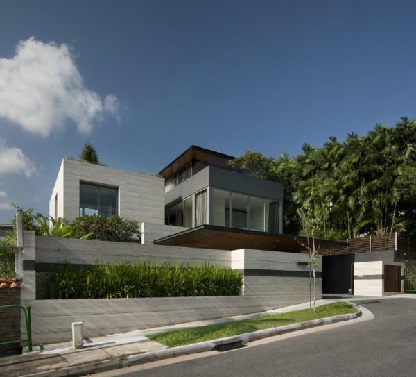 Вилла «Travertine Dream House» в Сингапуре (16 фото)