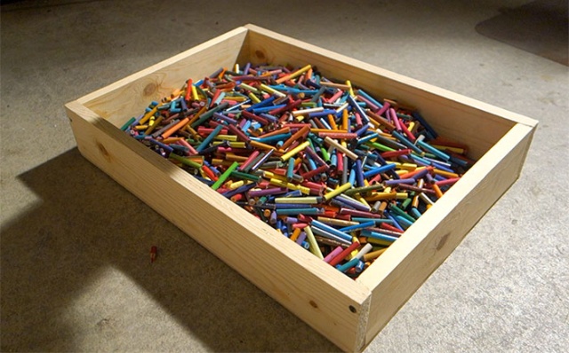 Что можно сделать из 1200 цветных карандашей? (25 фото)