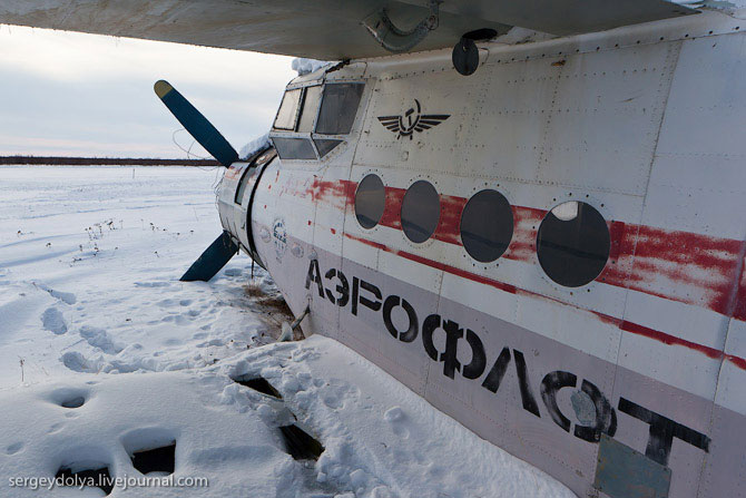 Кладбище полярной авиации (30 фото)