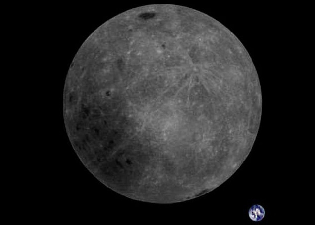 Земля и обратная сторона Луны на одном снимке (3 фото)