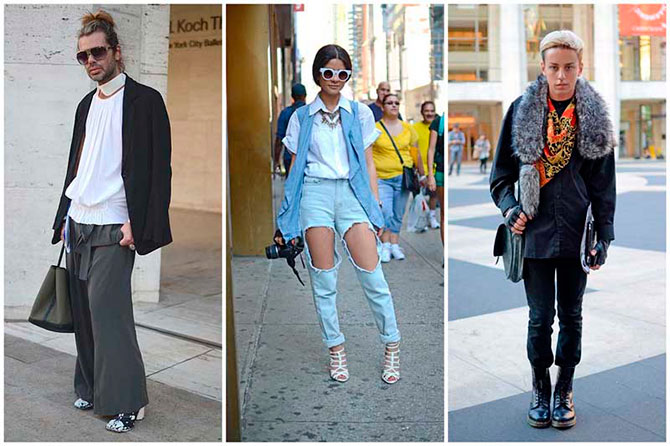 Модники на неделе моды в Нью-Йорке (25 фото)