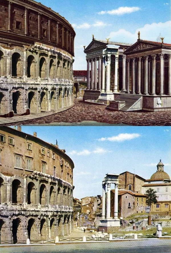 Как выглядели известные сооружения Римской империи (12 фото)