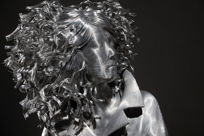 Скульптуры из алюминиевой проволоки Сон Мо Парка (12 фото)