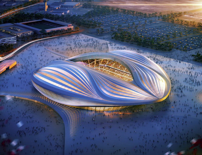 Стадион в Катаре Zaha Hadid (3 фото)