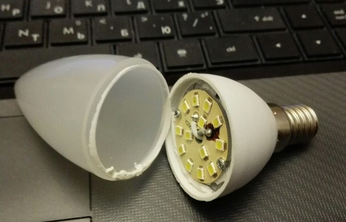 Как починить светодиодную лампу своими руками (5 фото)