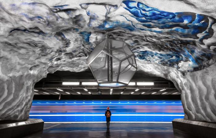 Прогулка по Стокгольмскому метро (13 фото)