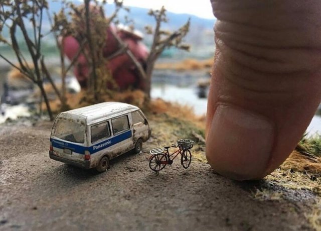 Художник из Тайваня создает миниатюрные миры
