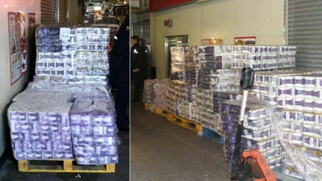 В Гонконге грабители похитили 600 рулонов туалетной бумаги (2 фото)