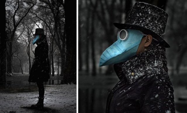 Люди, которые вывели медицинские маски на новый уровень (15 фото)