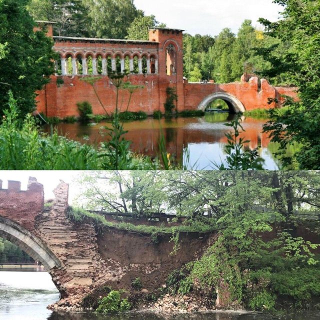 Русская архитектура - до и после восстановления (14 фото)