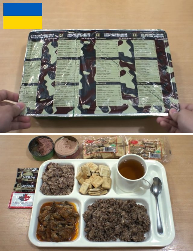 Как выглядят индивидуальные рационы питания разных армий (14 фото)