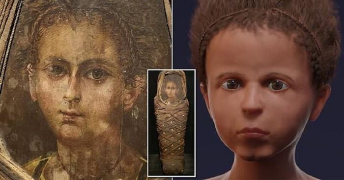 Воссоздали облик египетского мальчика с помощью томографии (8 фото)