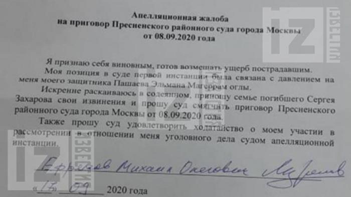 Ефремов обжаловал приговор и пожаловался на своего адвоката (3 фото)