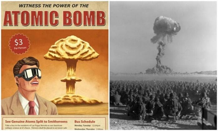 В 50-х ядерные взрывы были аттракционом для туристов (16 фото)
