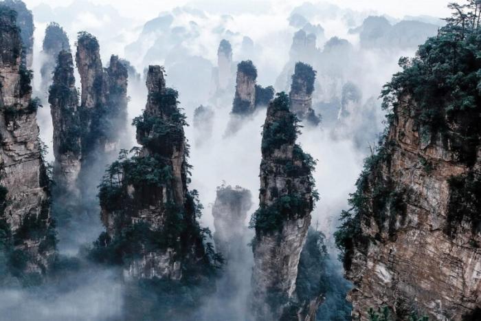 Удивительные горы Улинъюань, вдохновившие Кэмерона (20 фото)