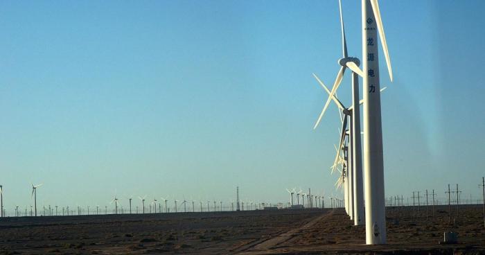 Крупнейший ветропарк Ганьсу, заменяющий собой десяток АЭС (5 фото) 