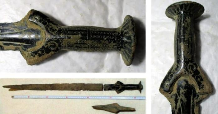 Чешский грибник нашел меч и топор возрастом 3300 лет (2 фото)