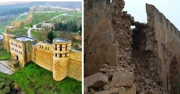 Обрушилась стена древнейшей крепости России (3 фото)