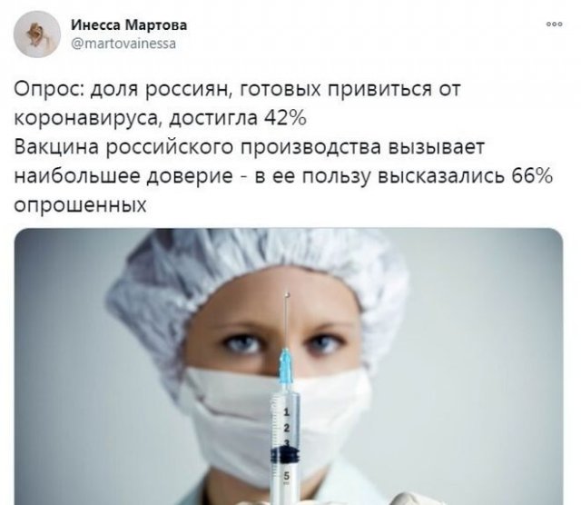Мнение россиян о вакцине от коронавируса (14 фото)