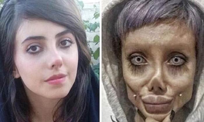 Иранскую "Анджелину-зомби" освободили из тюрьмы (5 фото)