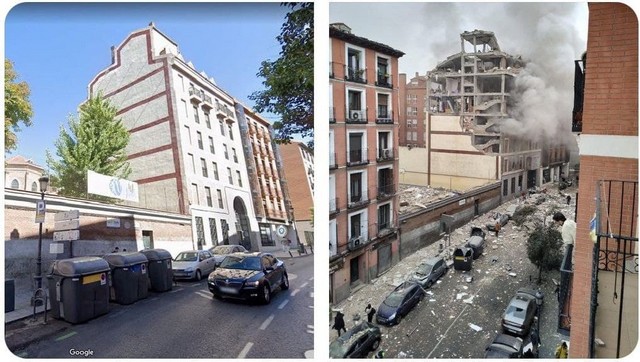 В центре Мадрида произошел мощный взрыв (4 фото)