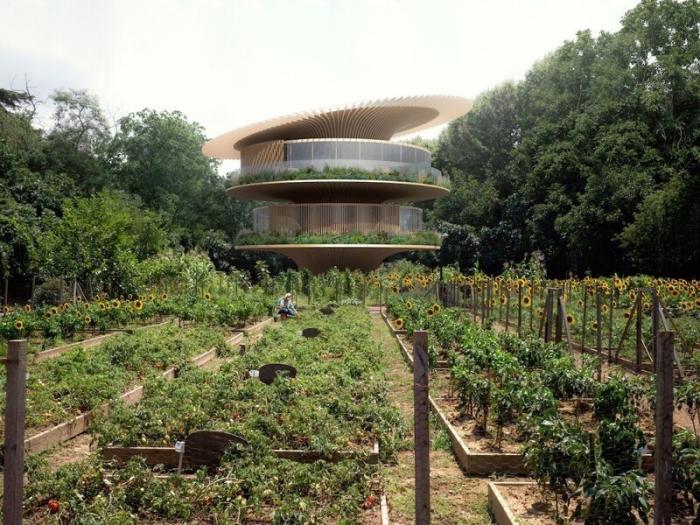 Архитектура будущего: дом-подсолнух,который движется к солнцу (3 фото)