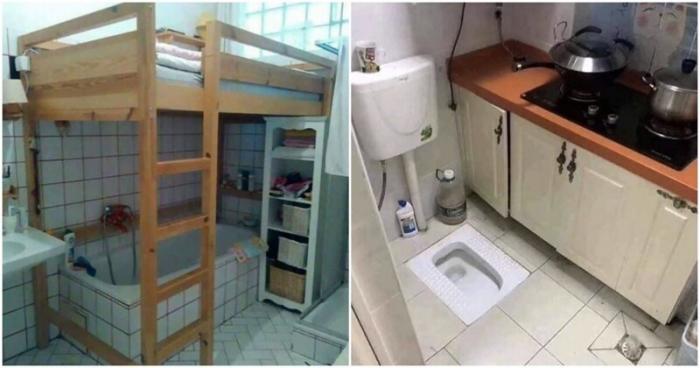 Туалет на кухне и другие провальные решения в квартирах (16 фото)