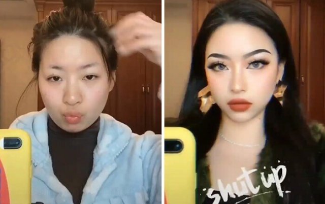 Чудеса макияжа: как азиатки "обманывают" окружающих (20 фото)