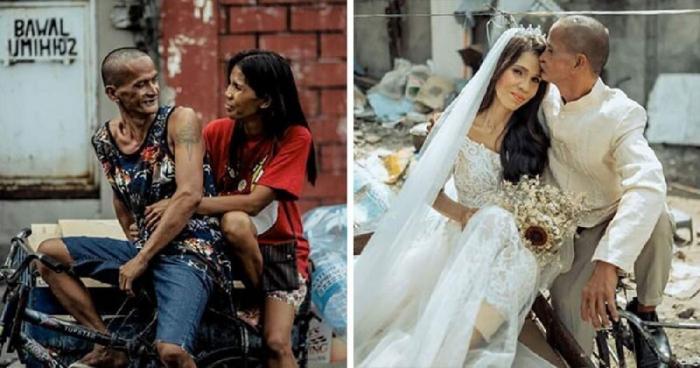 Бездомной паре устроили свадьбу-сюрприз (27 фото)