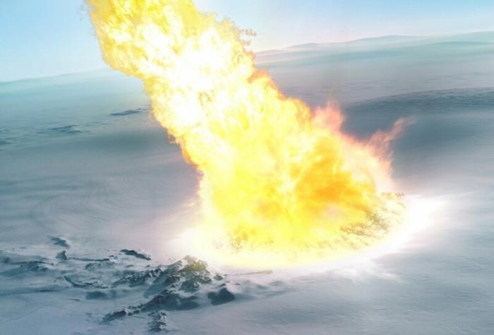 Полмиллиона лет назад над Антарктидой взорвался астероид (3 фото)