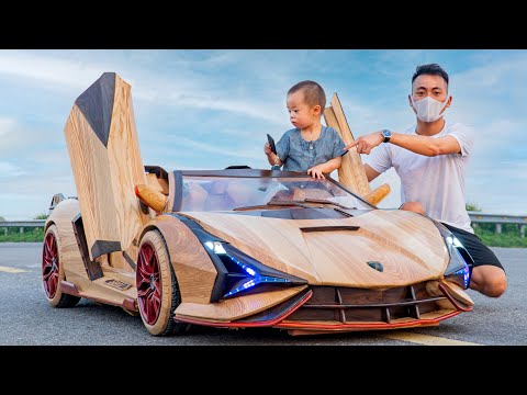 Потрясающий детский электрический Lamborghini Sian (2 фото)