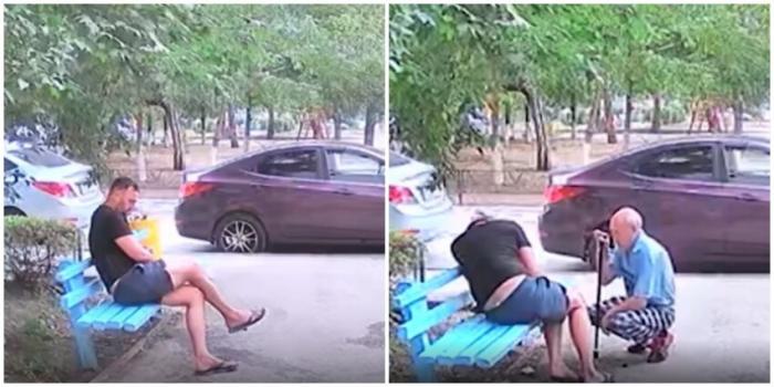 Дедушка в Тольятти изящно обокрал пьяницу (2 фото)